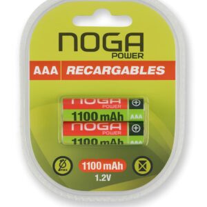 Pila Noga Recargable AAA 1100mAh Pack x 2
