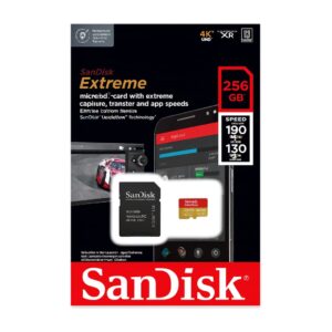 Micro SD Sandisk Extreme 256GB 190/130MBS