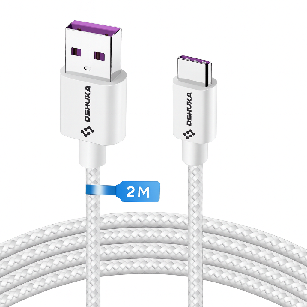 Cable De Carga Rapida Usb A Tipo C Reforzado Dehuka 2M