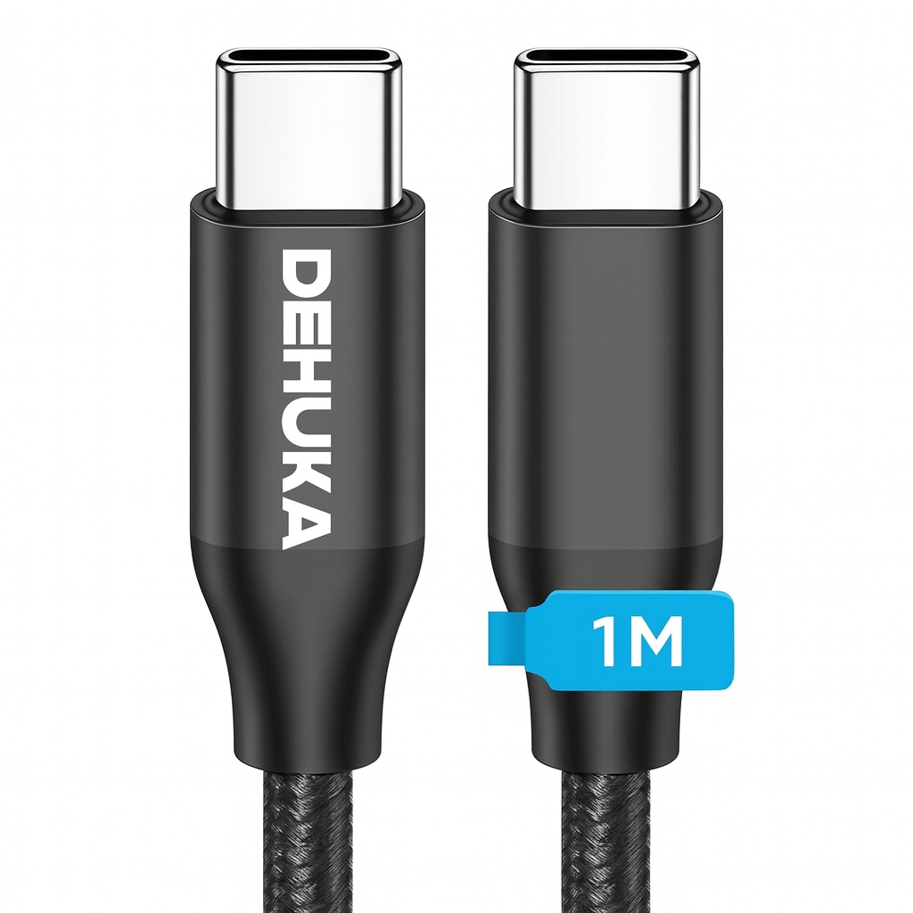 Cable De Carga Rapida Usb C A Usb C 66w Reforzado 1 Metro Dehuka