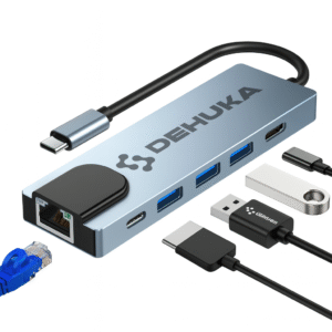 Adaptador 5 En 1 Usb C Hub Mac Macbook Air Pro Memoria Cable