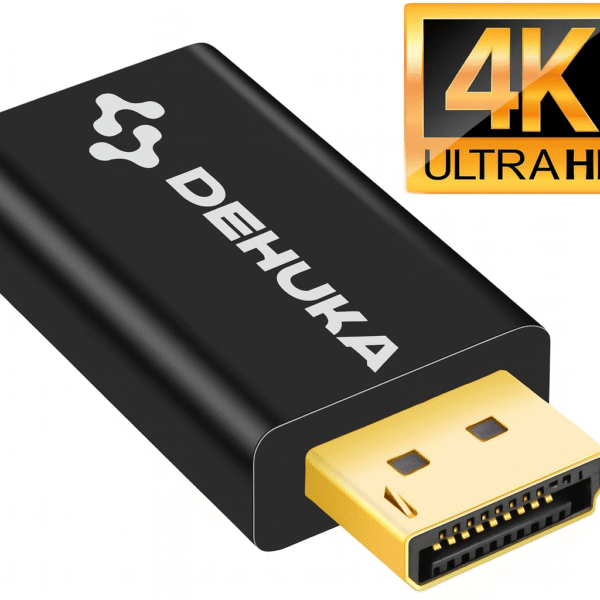 Adaptador Displayport A Hdmi 4k Full Hd Compatible Pc Notebook Laptop Monitor Tv Proyector Computadoras Dehuka
