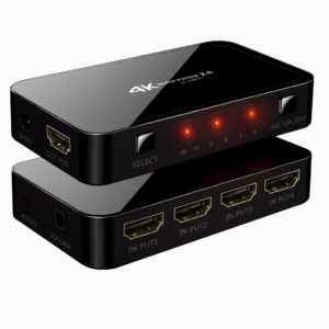 Switch Hdmi 4 en 1 Out + Extractor Dehuka Audio Óptico 4k 60ghz