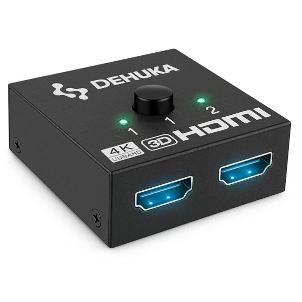 Adaptador Cable Hdmi Switch Bidireccional 4k Full Hd Gamer Dehuka