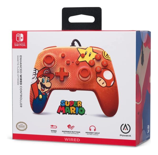 Enhanced Wired Controller Super Mario Switch
