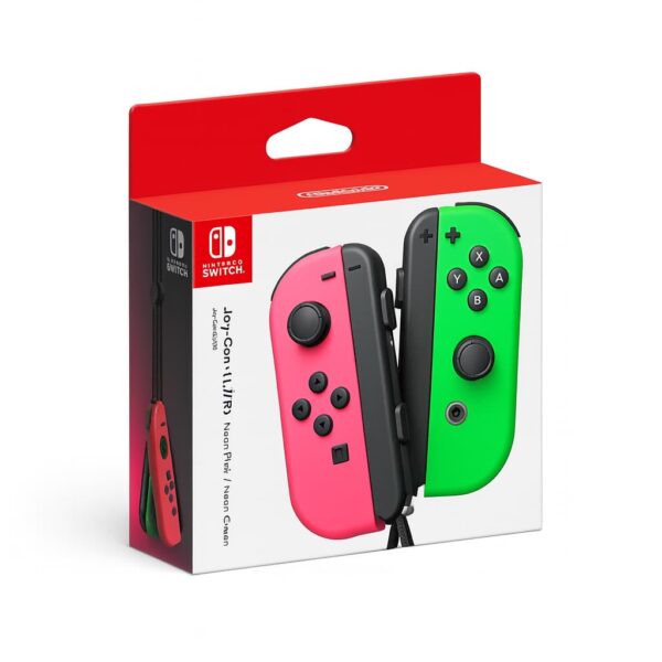 Controles Nintendo Joy-Con Verde neon y Rosa neon