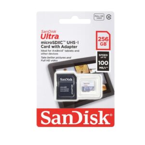 Micro SD Sandisk Ultra 256GB 100MBS