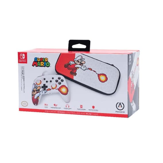 Enhanced Wired Controller And Slim Case Super Mario Switch