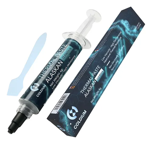 Pasta Térmica Coldium Alaskan 4g Low Viscosity Oc 13.8w/m-k Gr is Oscuro